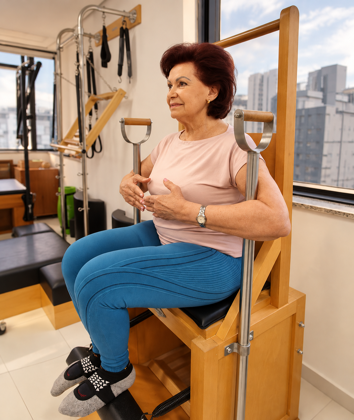 Dona Amélia, aluna do Autêntico Pilates