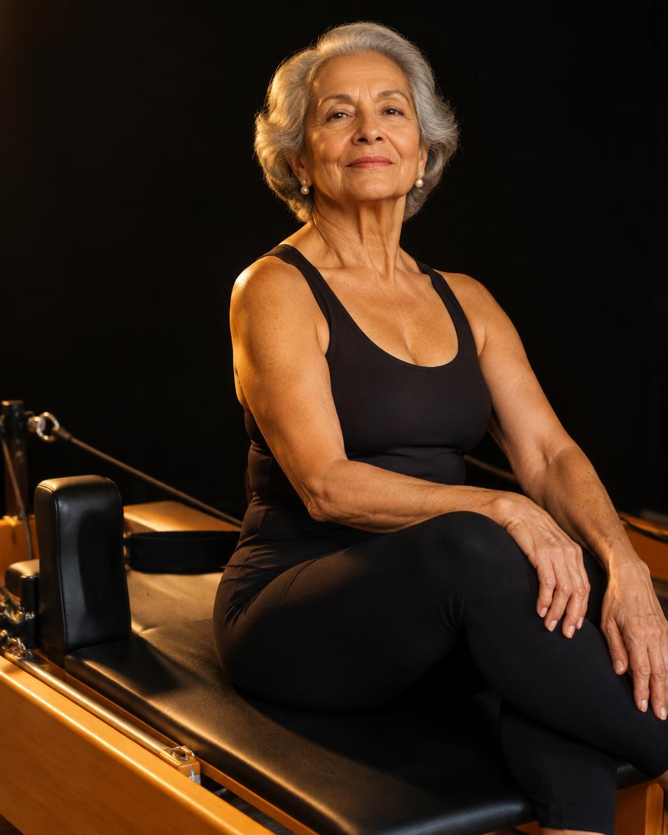 Dona Amélia, aluna do Autêntico Pilates